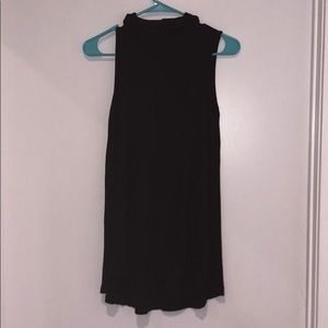 Black turtle neck tunic tank